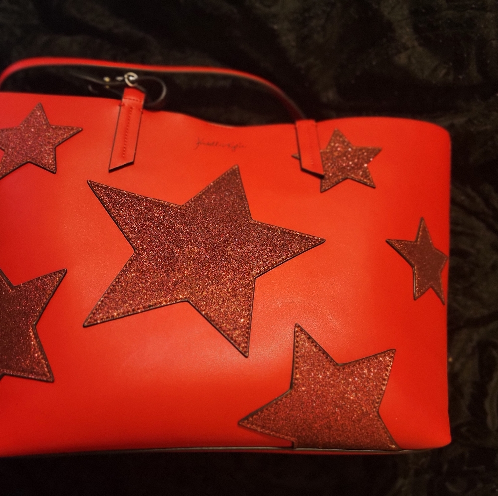 Rare red leather Kendall and Kylie purse, wallet, and accessories pouch